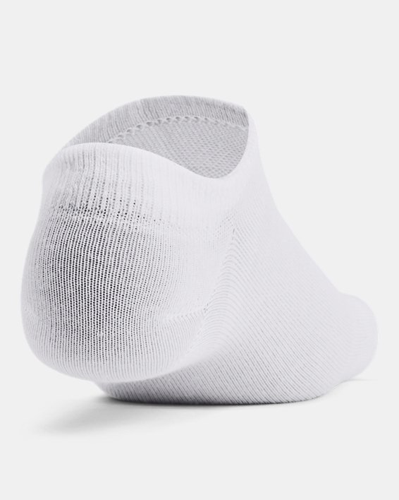 Unisex UA Essential 6-Pack No-Show Socks in White image number 2
